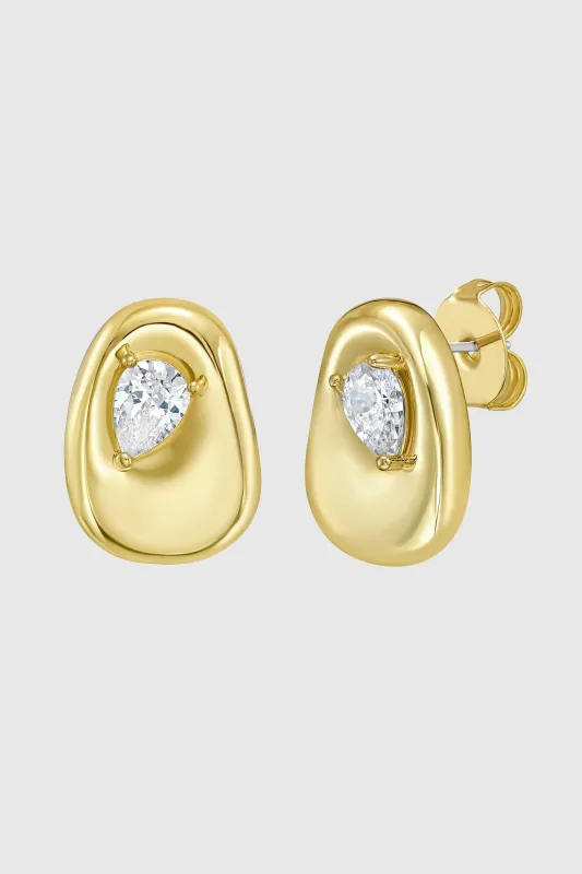Organic Stud Earrings made by Rebecca Minkoff