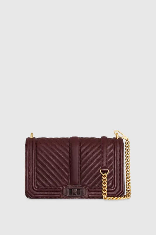 Chevron Quilted Love Crossbody sold by Rebecca Minkoff