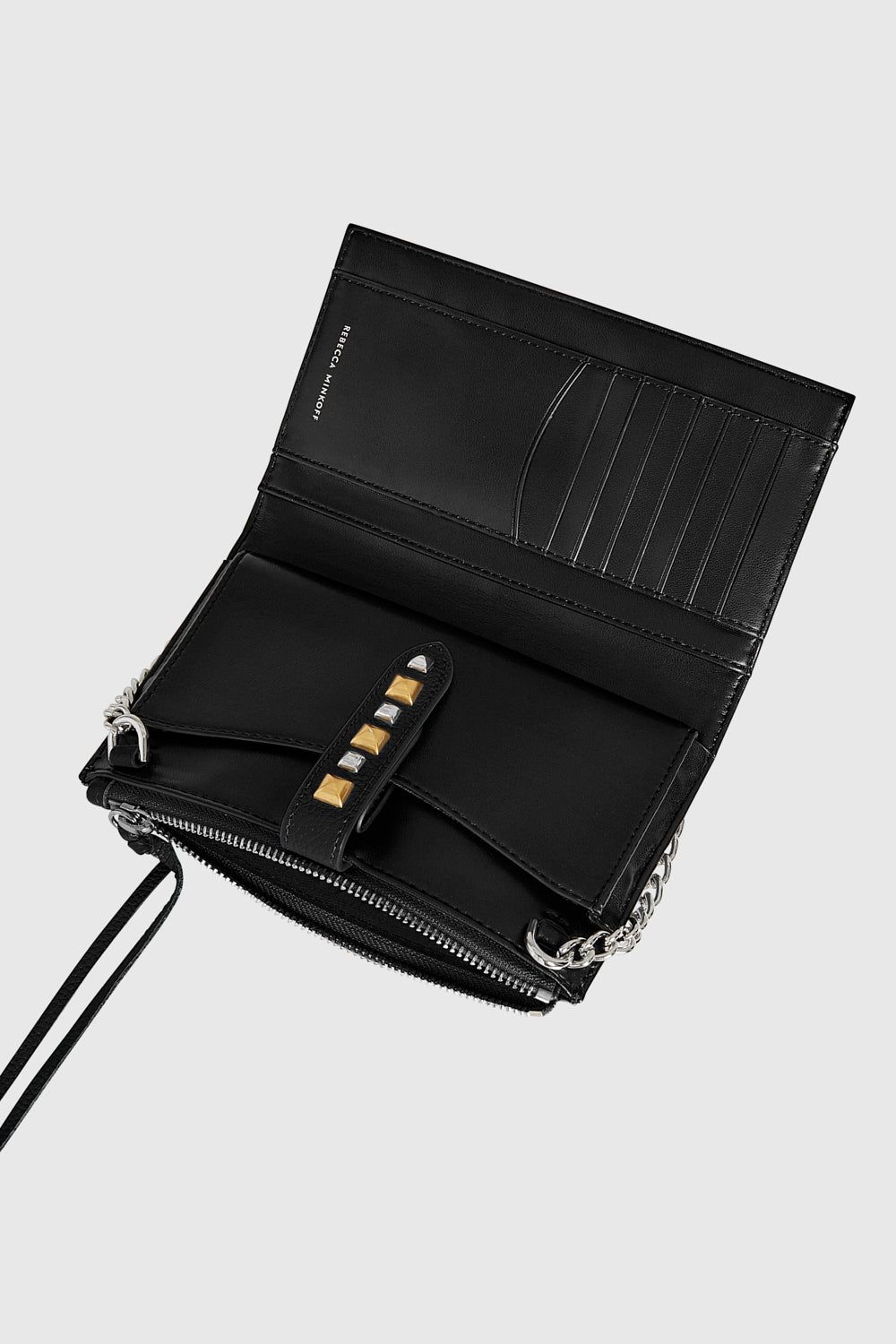 Multi Studded Wallet With Chain Strap Parallel