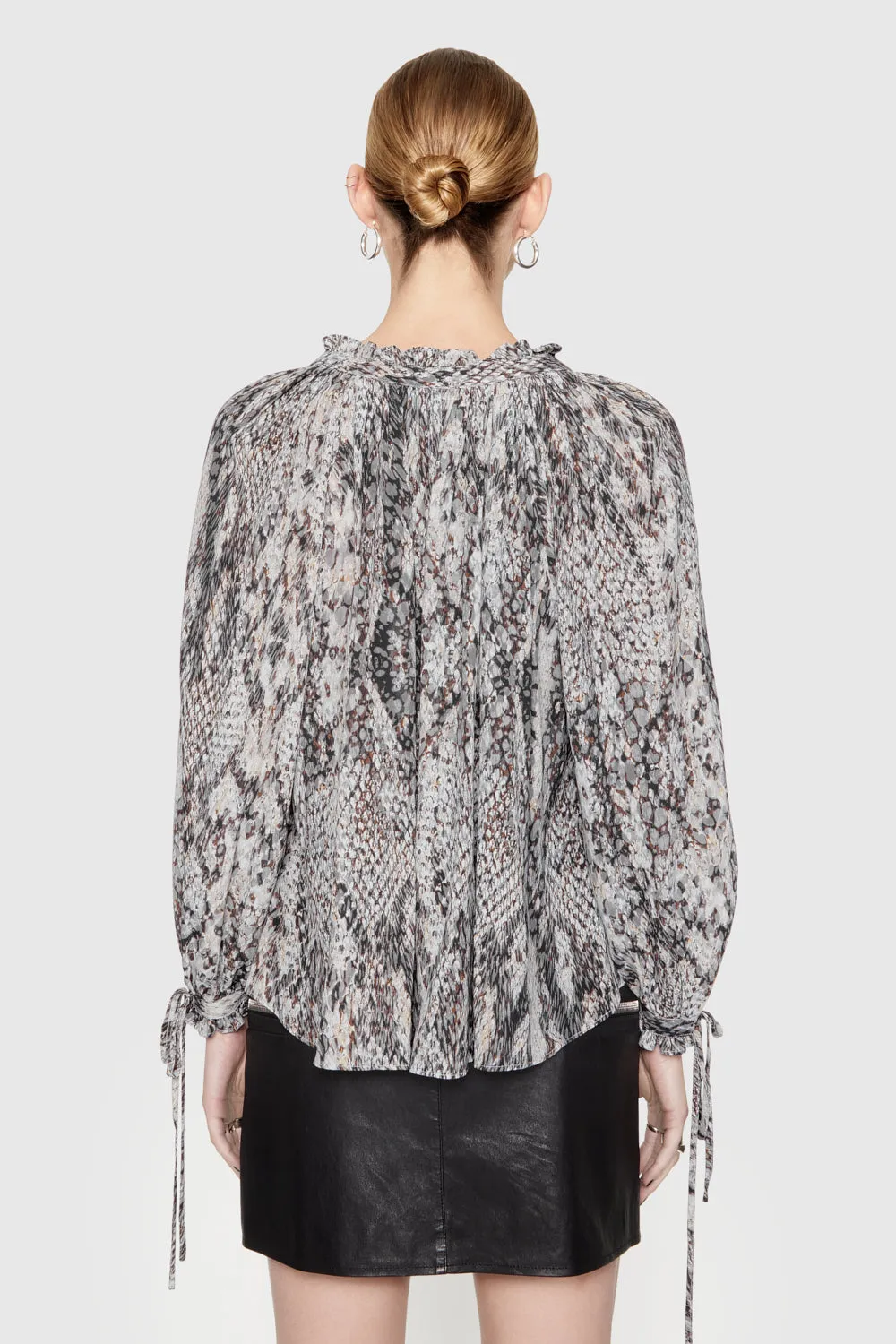 Rosalie Printed Blouse sold by Rebecca Minkoff product image thumbnail 3