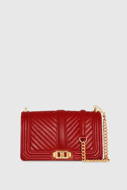 Chevron Quilted Love Crossbody sold by Rebecca Minkoff