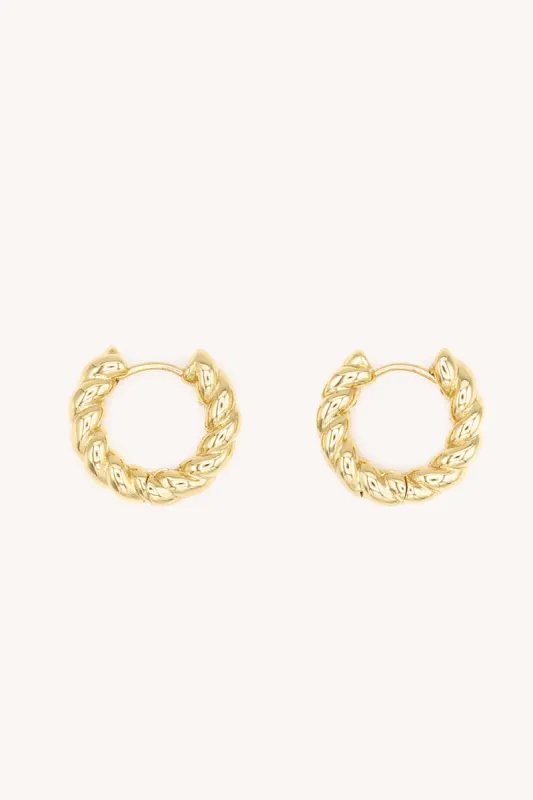 Rope Chain Huggie Hoop sold by Rebecca Minkoff