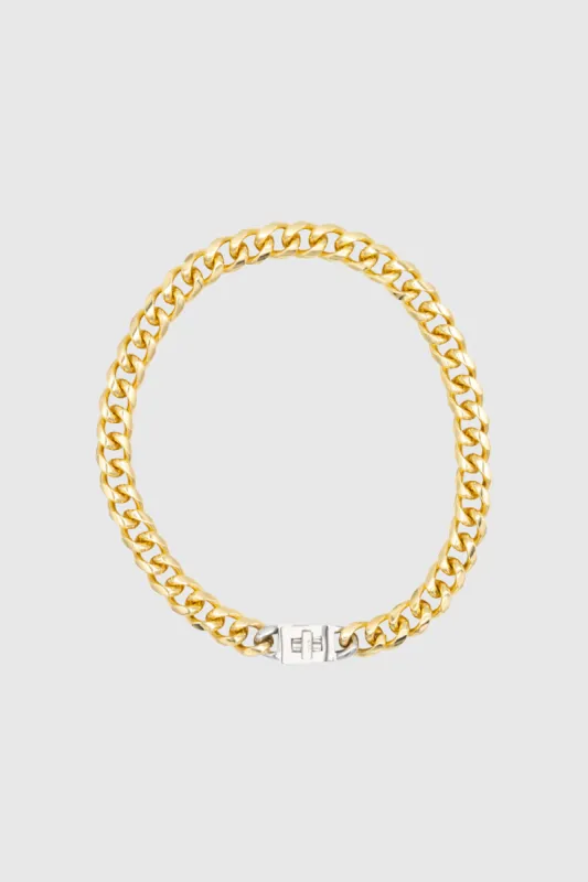 Padlock Curb Chain Collar Necklace sold by Rebecca Minkoff