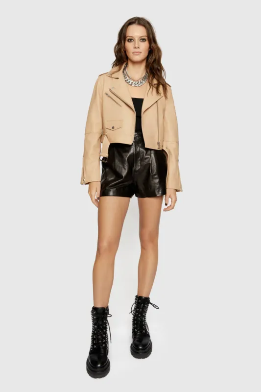 Cropped Jett Moto Jacket sold by Rebecca Minkoff