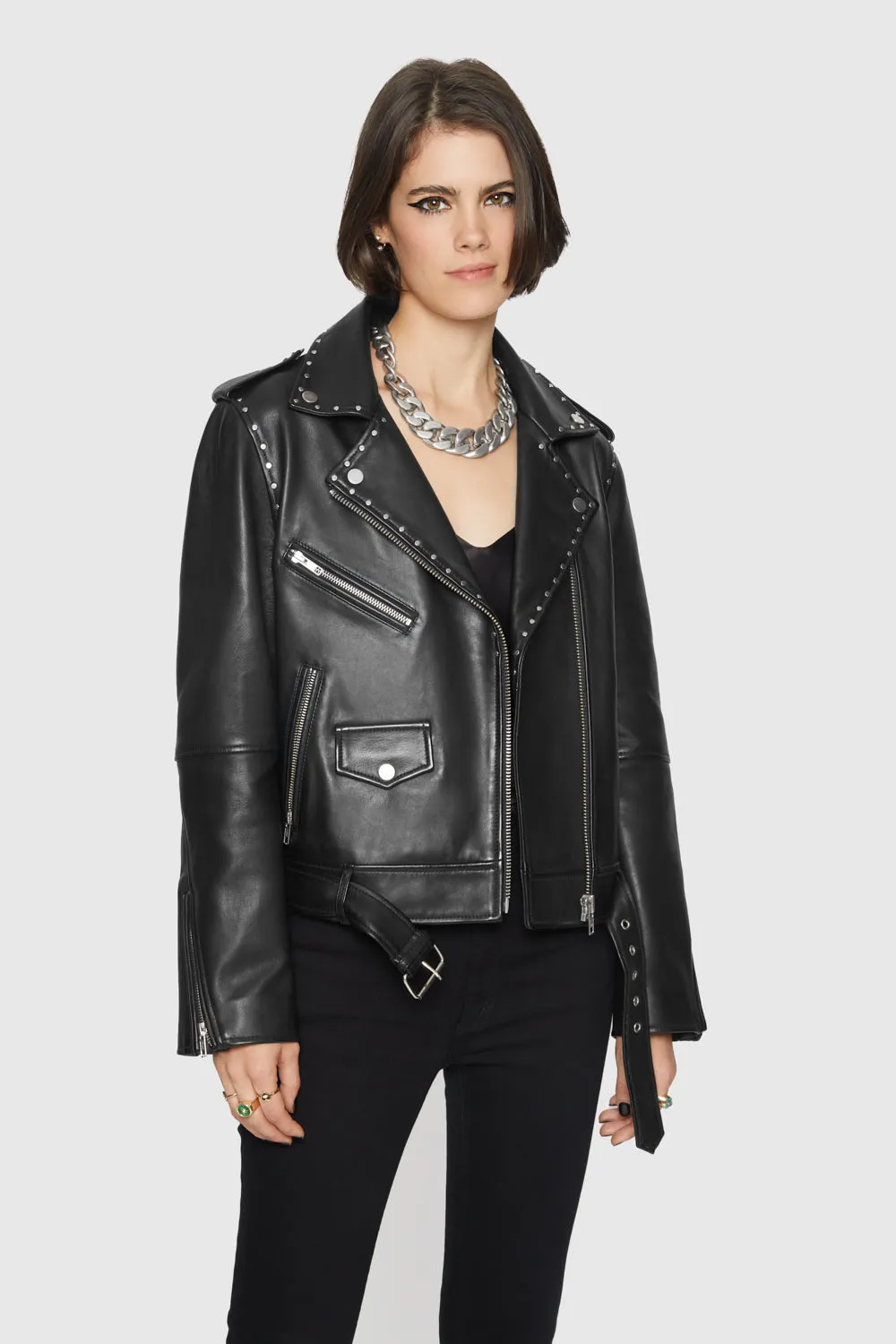 Jett Moto with Studs sold by Rebecca Minkoff