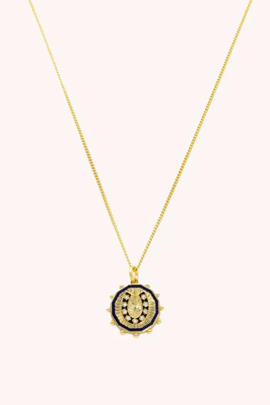 Horseshoe Medallion Necklace sold by Rebecca Minkoff
