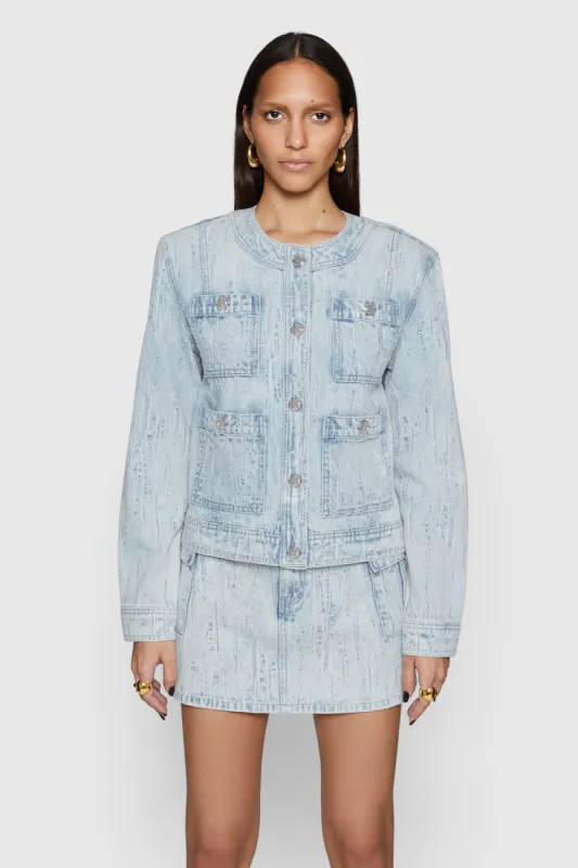 Baxter Patch Pocket Denim Jacket sold by Rebecca Minkoff