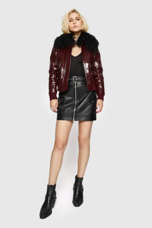 Patent Orly Aviator Jacket sold by Rebecca Minkoff