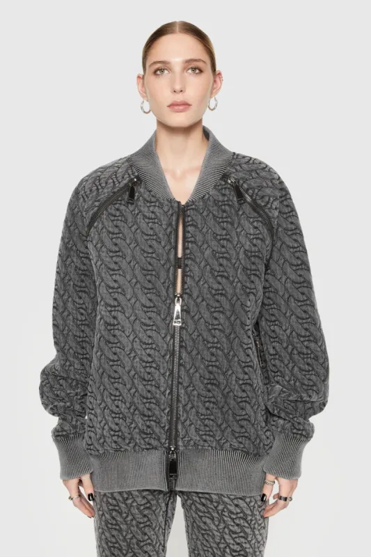Marley Chain Quilt Oversized Bomber sold by Rebecca Minkoff