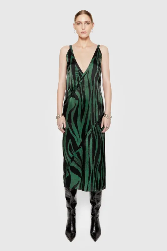 Camilla Studded Printed Maxi Dress sold by Rebecca Minkoff