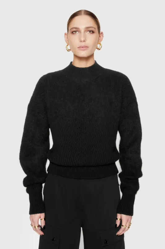Priscilla Two-Texture Sweater made by Rebecca Minkoff