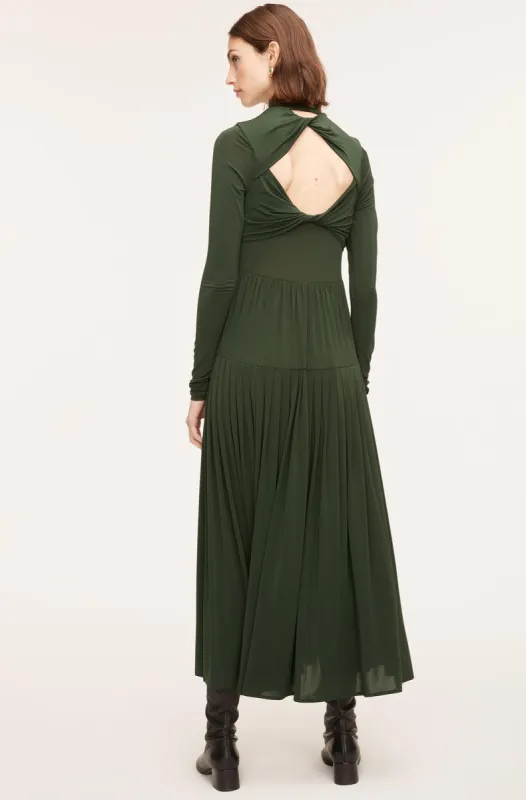 Pleated Knit Mock Neck Dress sold by Rebecca Taylor