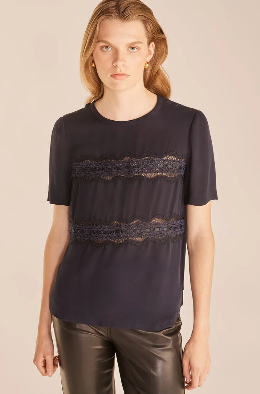 Lace T-Shirt sold by Rebecca Taylor