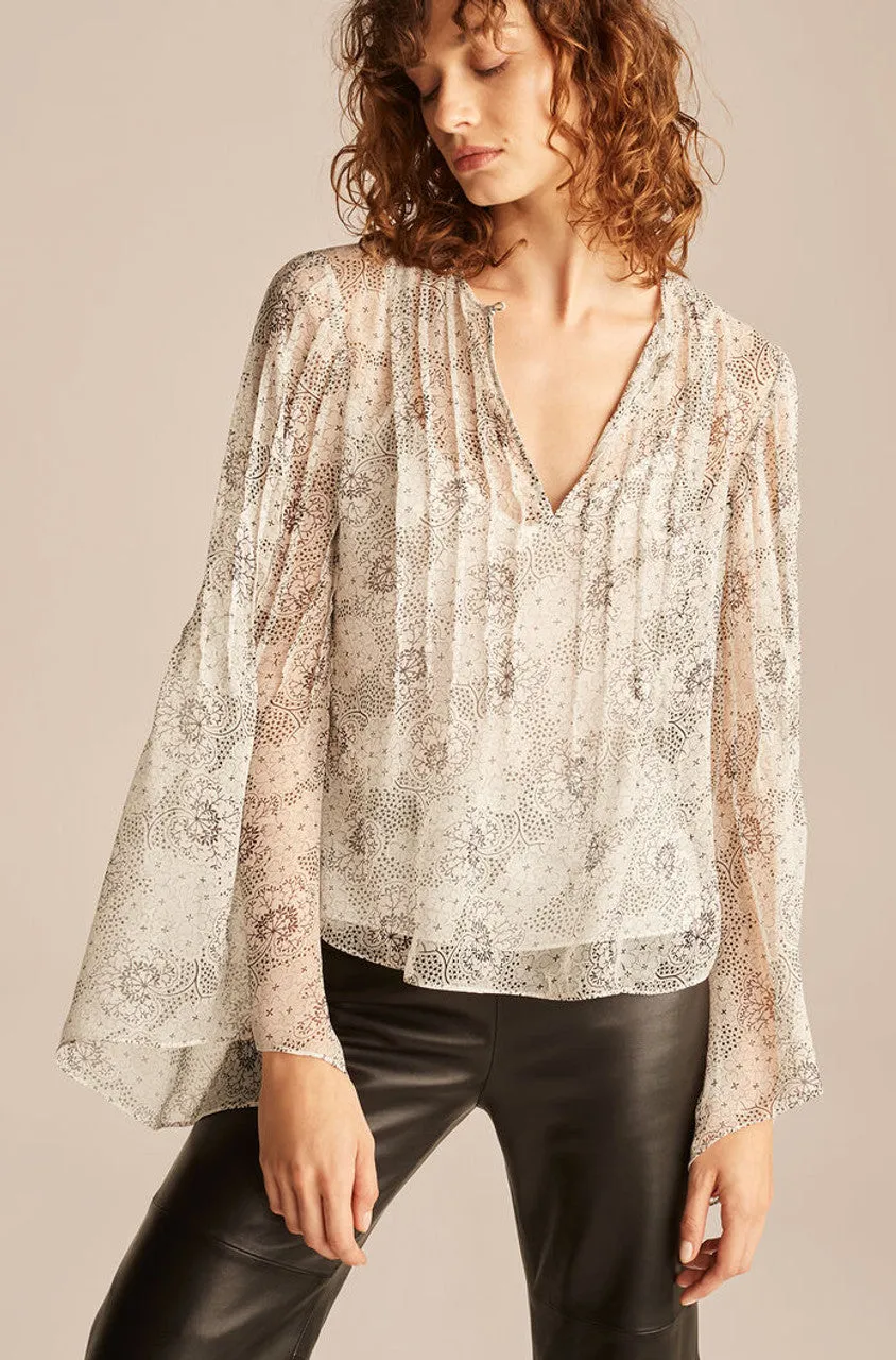 Long Sleeve Pintuck Top sold by Rebecca Taylor product image thumbnail 4