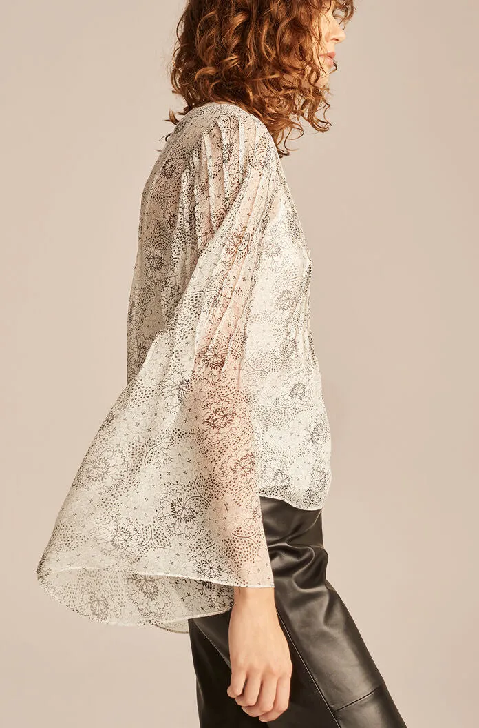 Long Sleeve Pintuck Top sold by Rebecca Taylor product image thumbnail 3