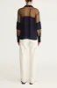 Crepe de Chine and Lace Popover Blouse sold by Rebecca Taylor