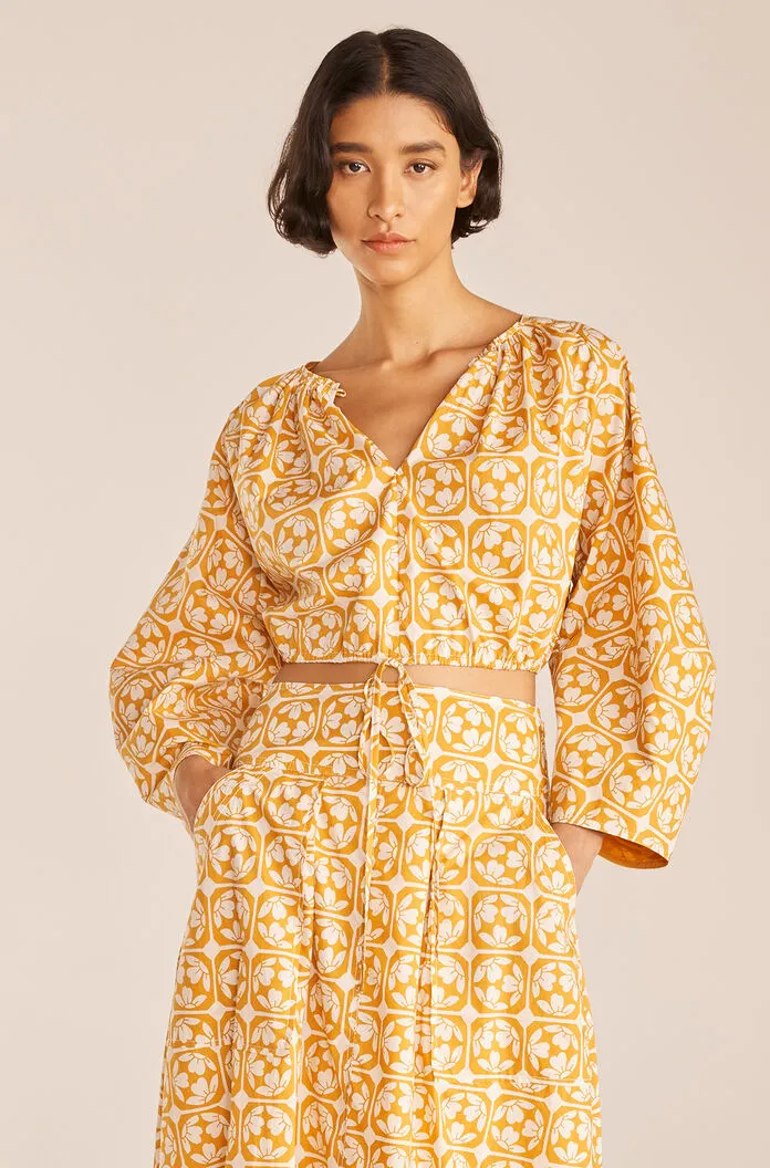 Lattice Fleur Poplin Top sold by Rebecca Taylor