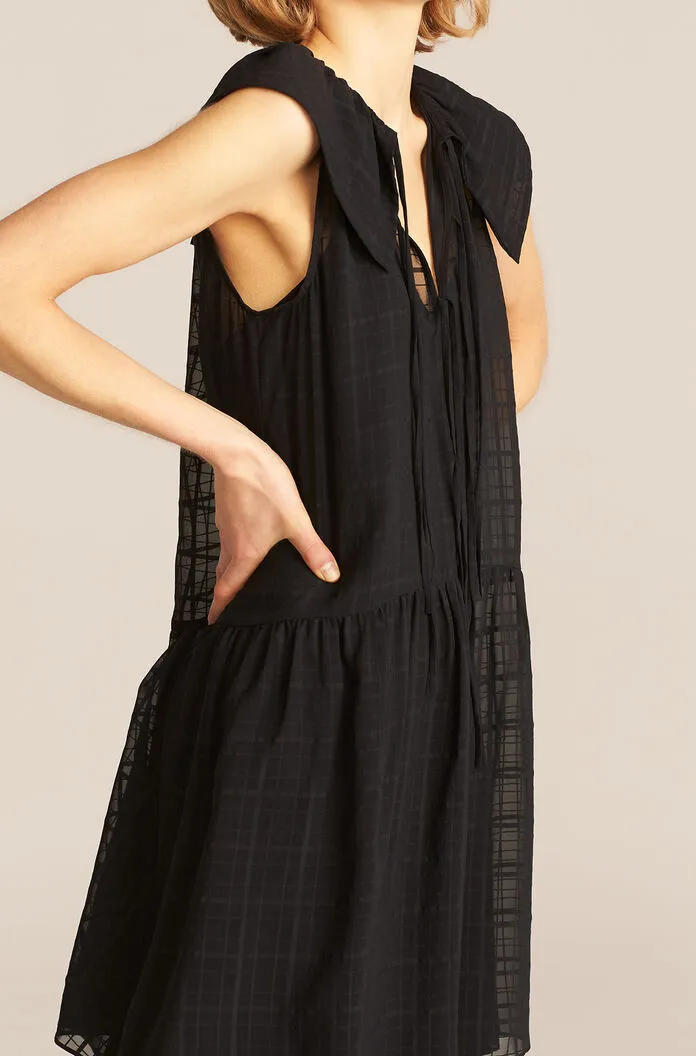 Sleeveless Daybreak Check Dress sold by Rebecca Taylor product image thumbnail 3
