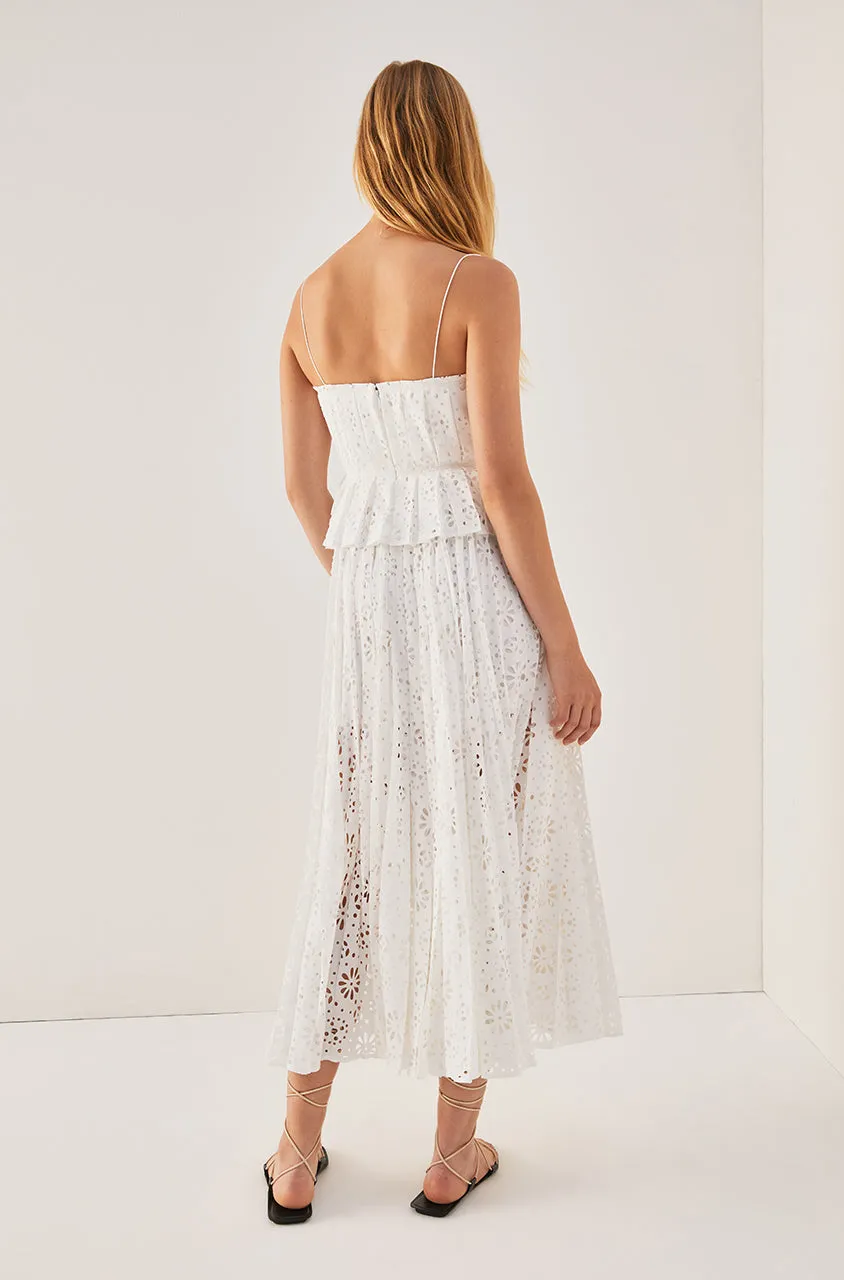 Geo Eyelet Pleated Tank sold by Rebecca Taylor product image thumbnail 4
