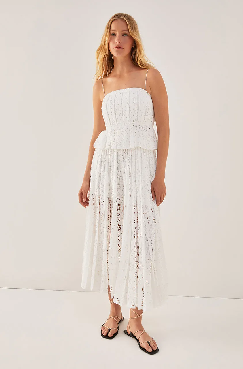 Geo Eyelet Pleated Tank sold by Rebecca Taylor product image thumbnail 2