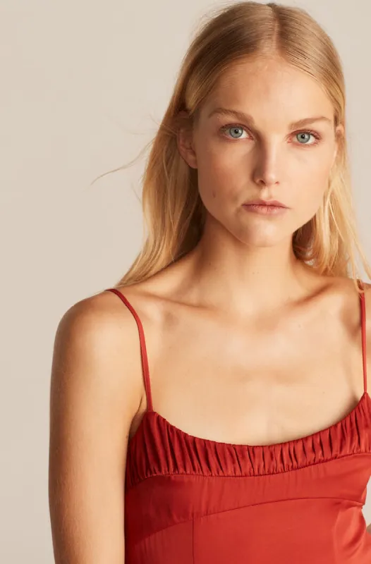 Ruched-Top Long Dress sold by Rebecca Taylor