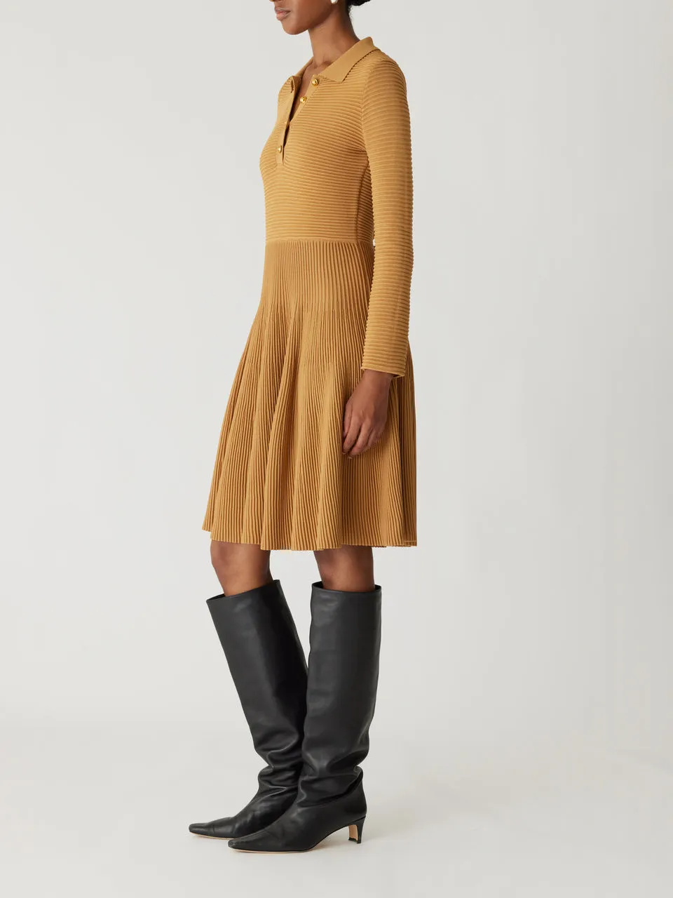 Ottoman Knit Ls Dress sold by Rebecca Taylor product image thumbnail 3