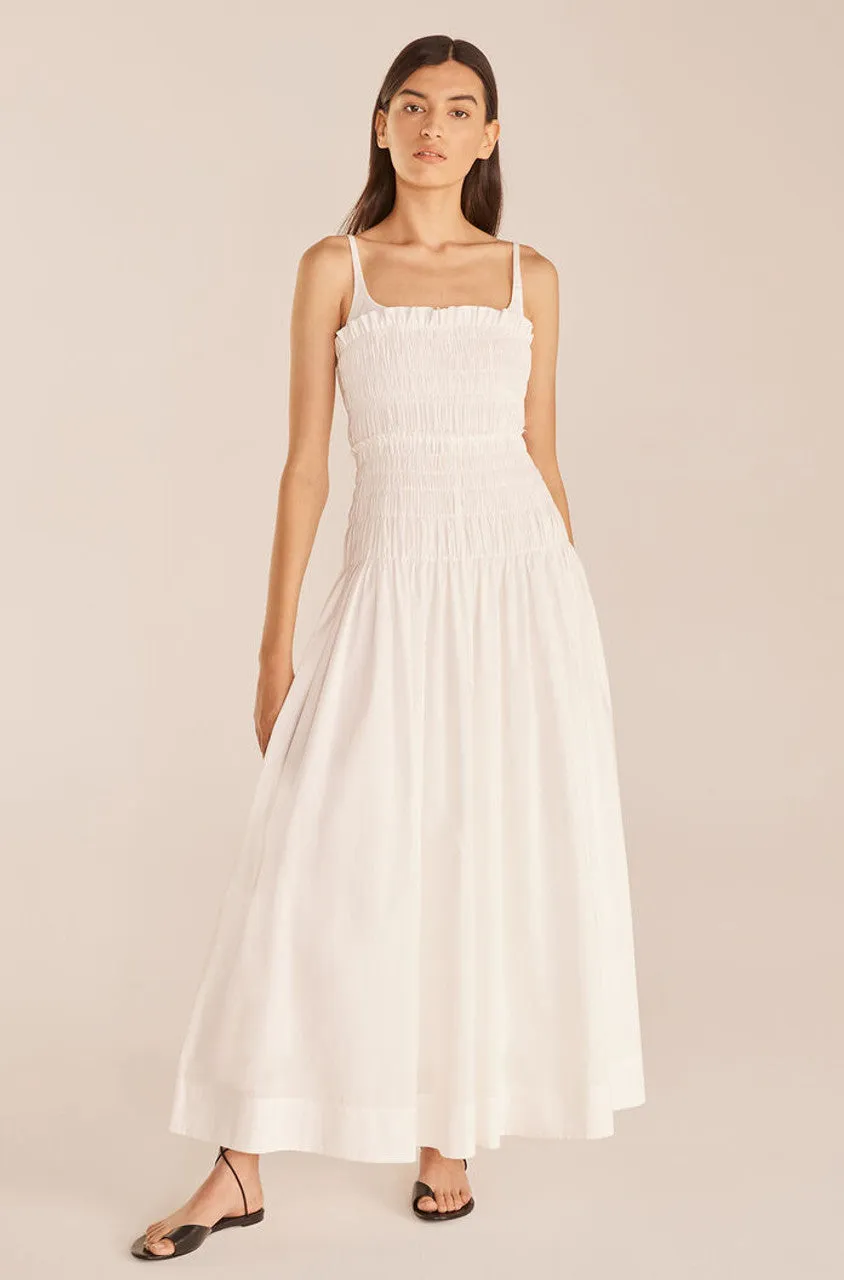 Smocked Poplin Long Dress sold by Rebecca Taylor