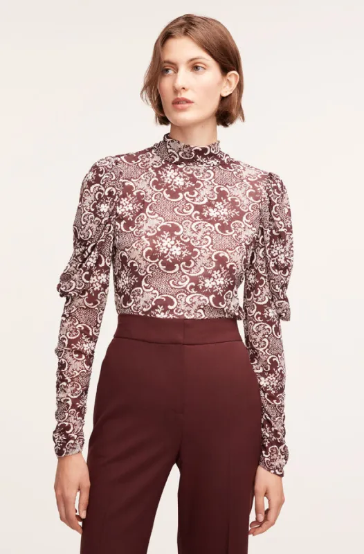 Rochelle Fleur Drape Mock Neck sold by Rebecca Taylor