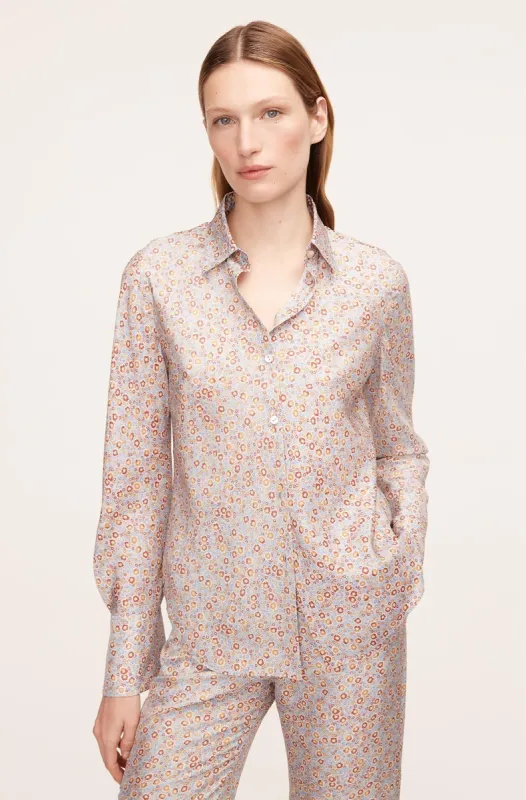 Violet Fleur Silk Blouse sold by Rebecca Taylor