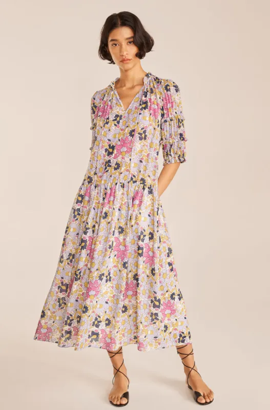 Passion Flower Puff Sleeve Dress sold by Rebecca Taylor