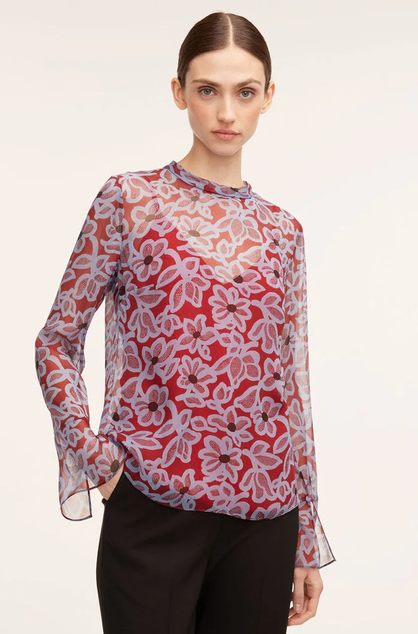 Vera Fleur Mock Neck Shell Blouse sold by Rebecca Taylor product image thumbnail 4