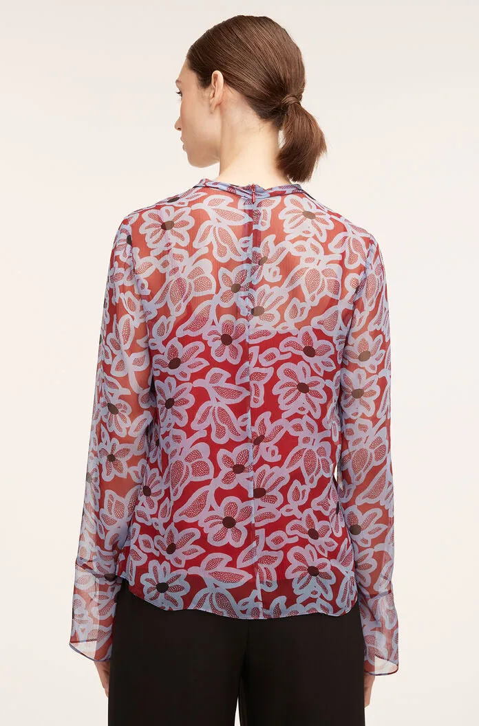 Vera Fleur Mock Neck Shell Blouse sold by Rebecca Taylor product image thumbnail 2