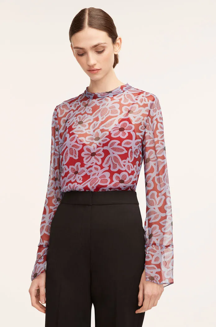 Vera Fleur Mock Neck Shell Blouse sold by Rebecca Taylor product image thumbnail 3