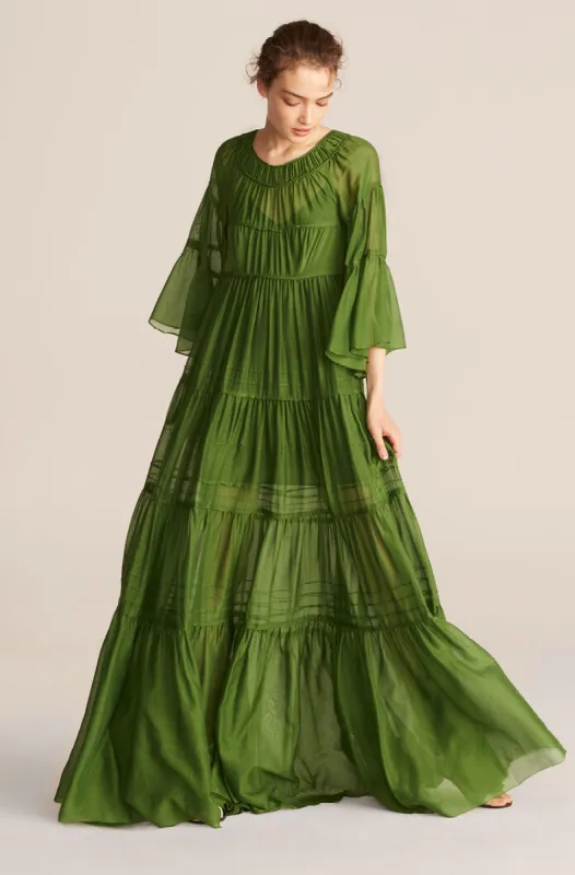 Ruched Tier Dress sold by Rebecca Taylor