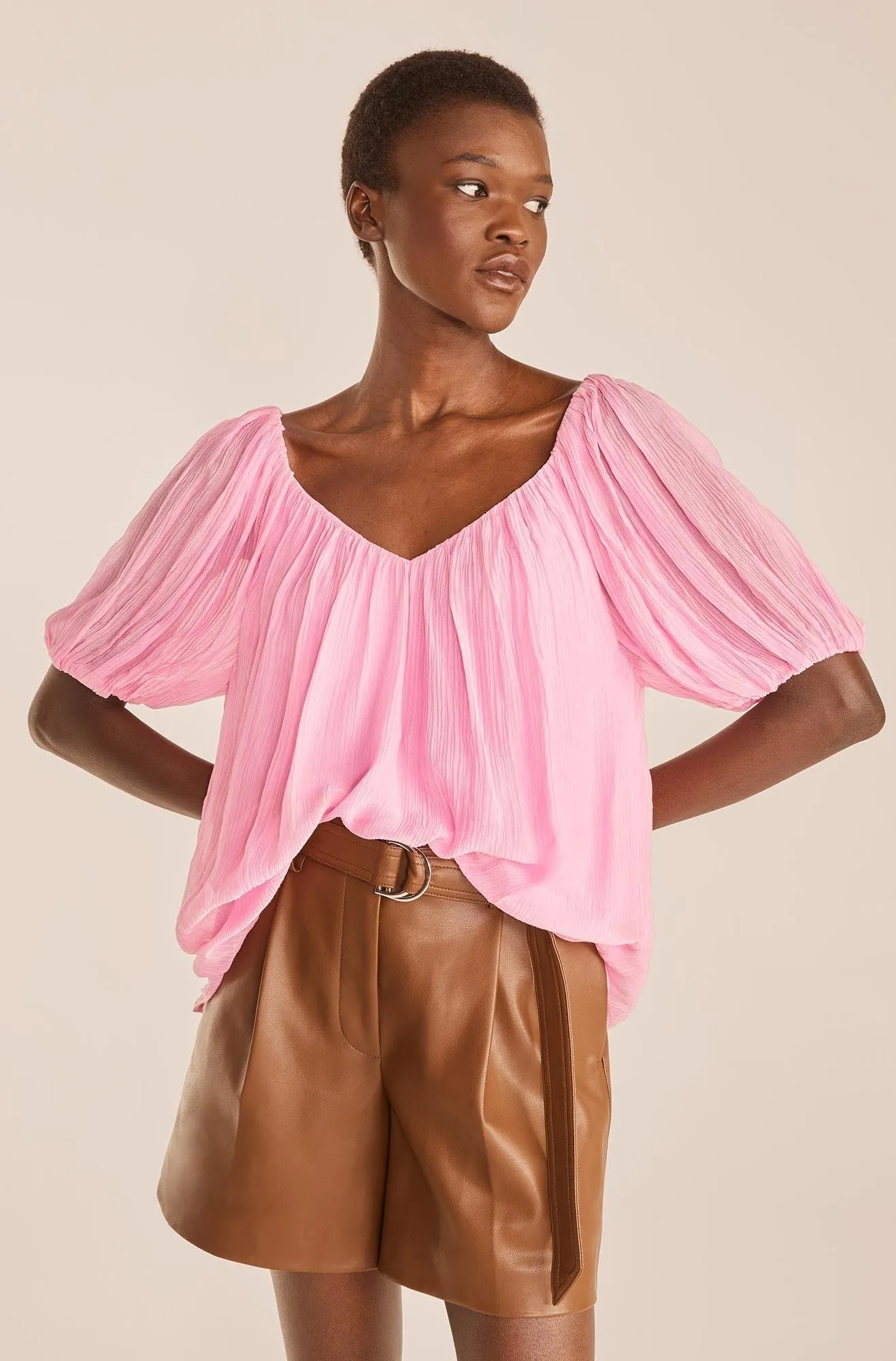 Puff Sleeve Top sold by Rebecca Taylor