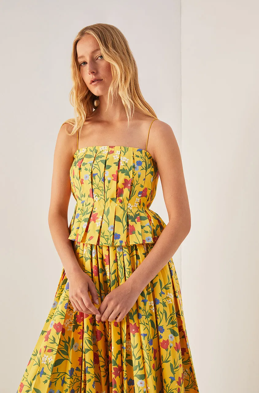 Botanica Fleur Pleated Tank sold by Rebecca Taylor product image thumbnail 2
