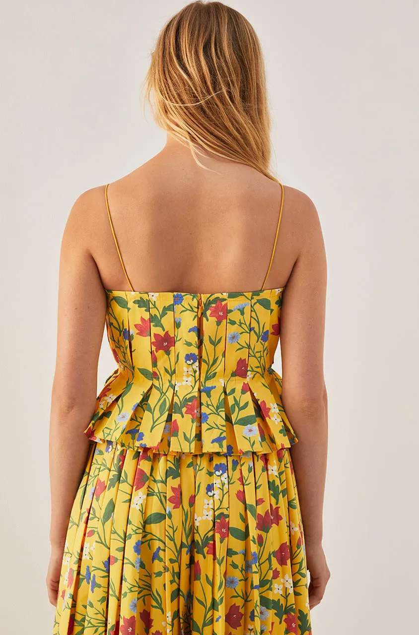 Botanica Fleur Pleated Tank sold by Rebecca Taylor product image thumbnail 4