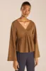 Long Sleeve Trapeze Top sold by Rebecca Taylor