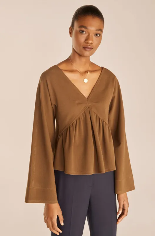 Long Sleeve Trapeze Top sold by Rebecca Taylor