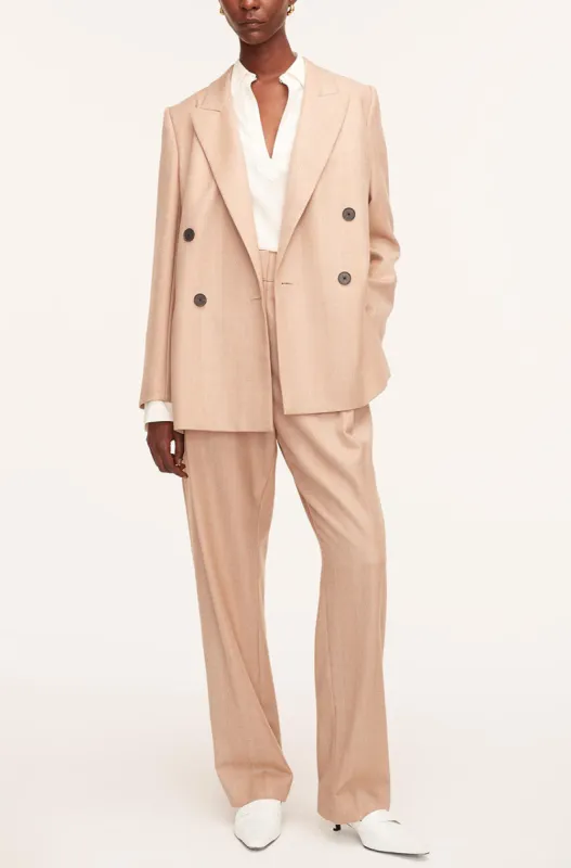 Wool Herringbone Pleated Trousers sold by Rebecca Taylor