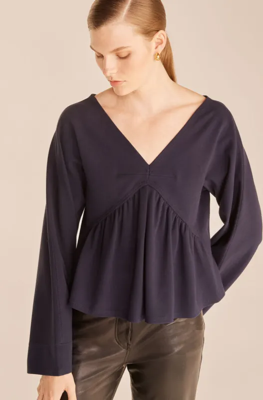 Long Sleeve Trapeze Top sold by Rebecca Taylor