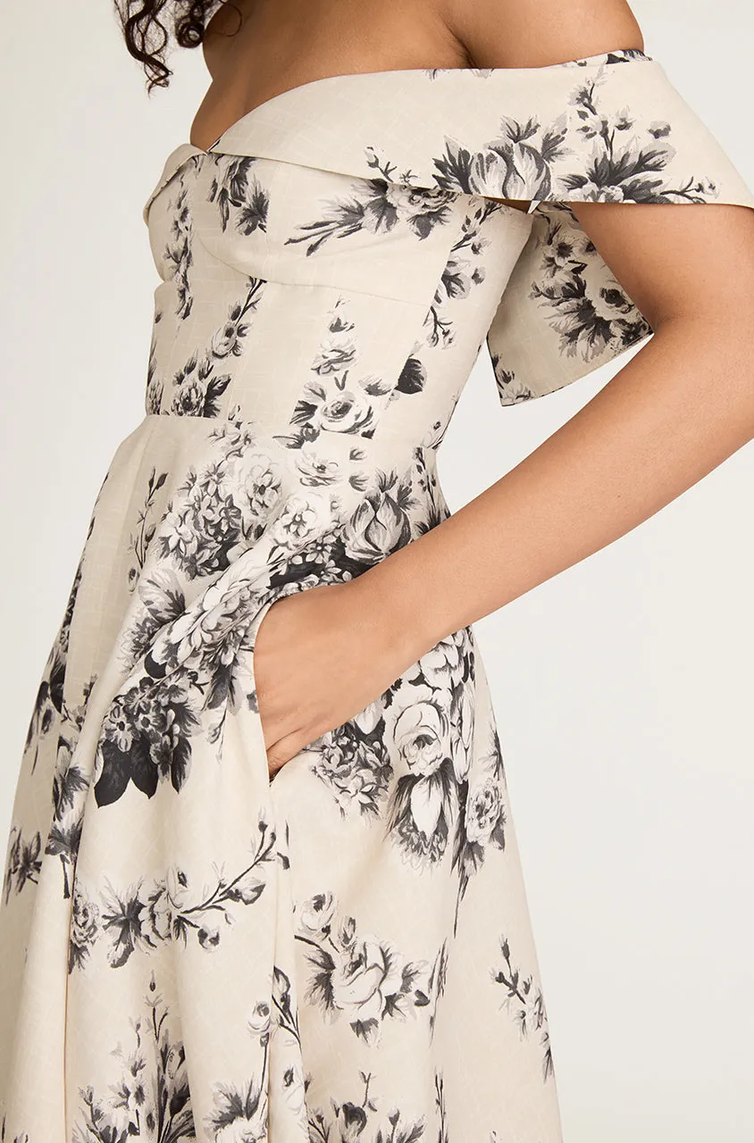 Emblem Fleur Structured Bodice Dress sold by Rebecca Taylor product image thumbnail 4