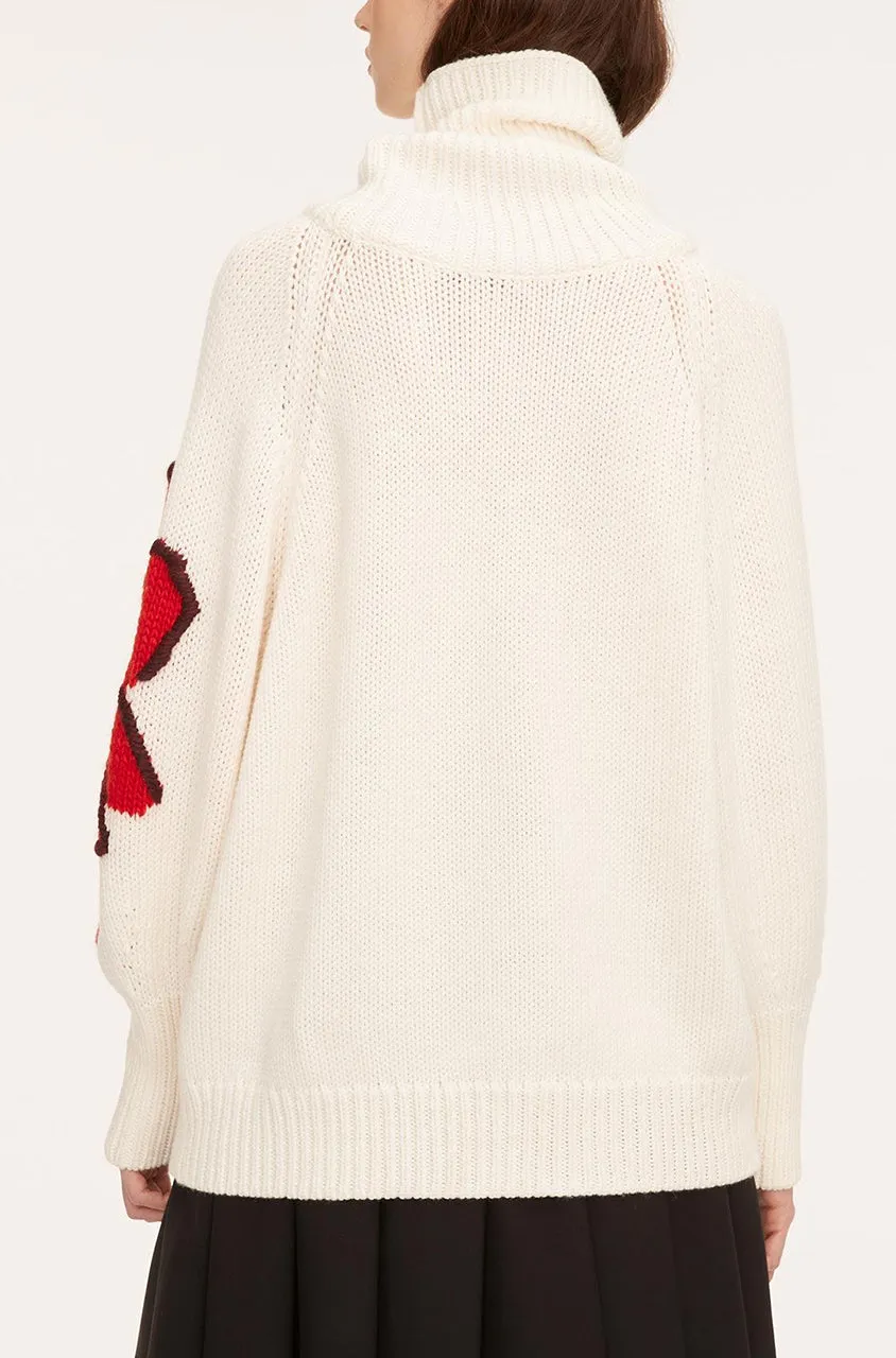 Botanical Intarsia Turtleneck sold by Rebecca Taylor product image thumbnail 3