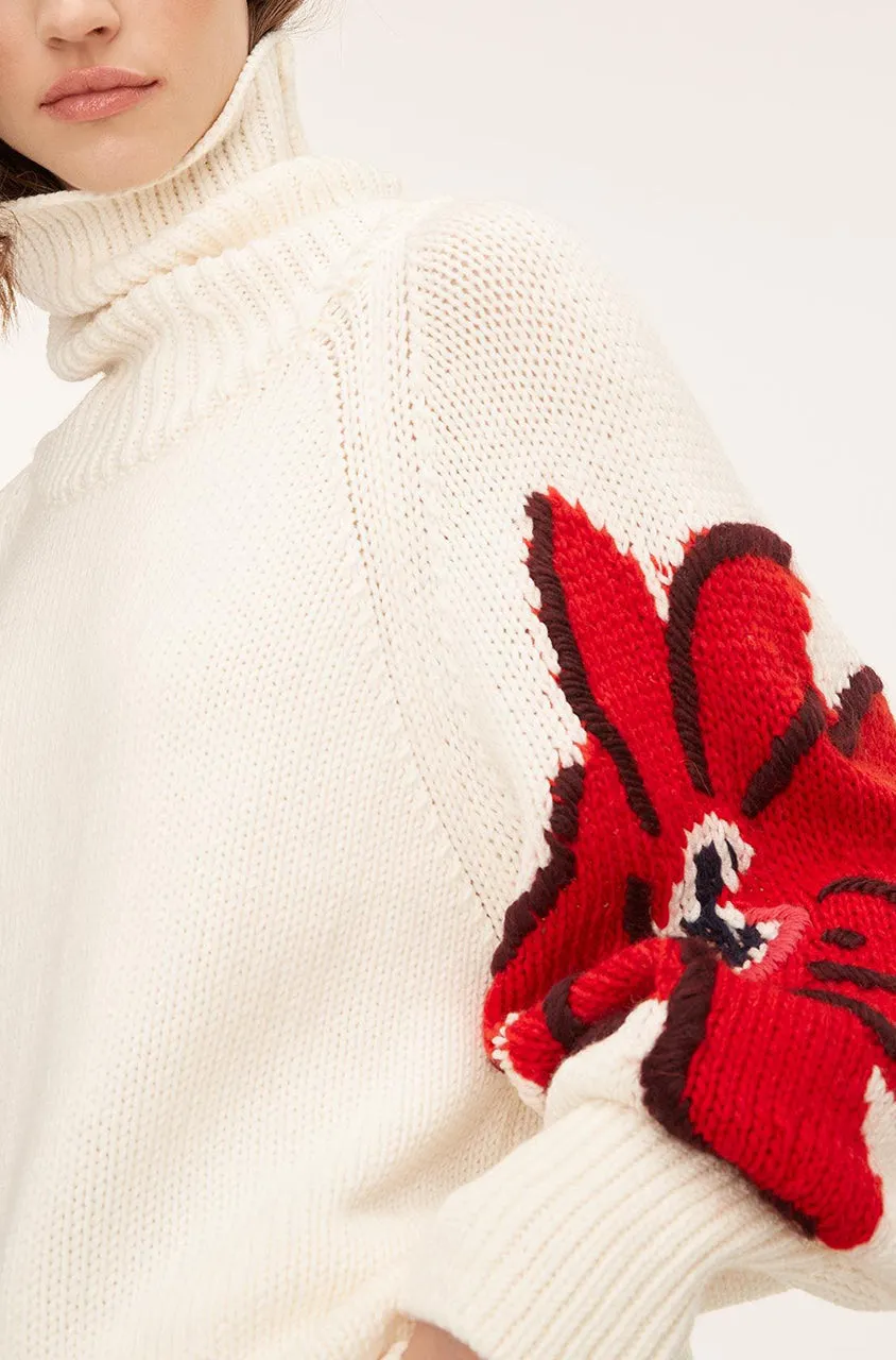 Botanical Intarsia Turtleneck sold by Rebecca Taylor product image thumbnail 4