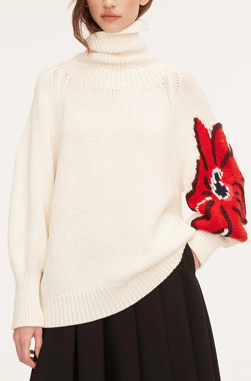 Botanical Intarsia Turtleneck sold by Rebecca Taylor