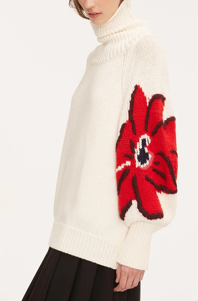Botanical Intarsia Turtleneck sold by Rebecca Taylor product image thumbnail 2