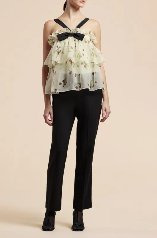 Cherry Tiered Organza Top sold by Rebecca Taylor
