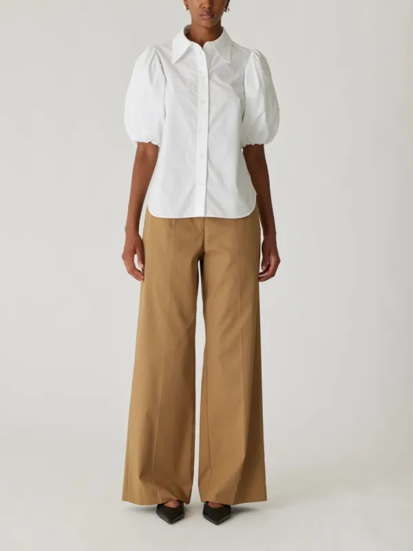 Puff Sleeve Button Down Shirt sold by Rebecca Taylor