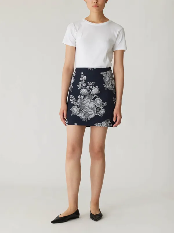 Venice Toile Jacquard Mini Skirt sold by Rebecca Taylor