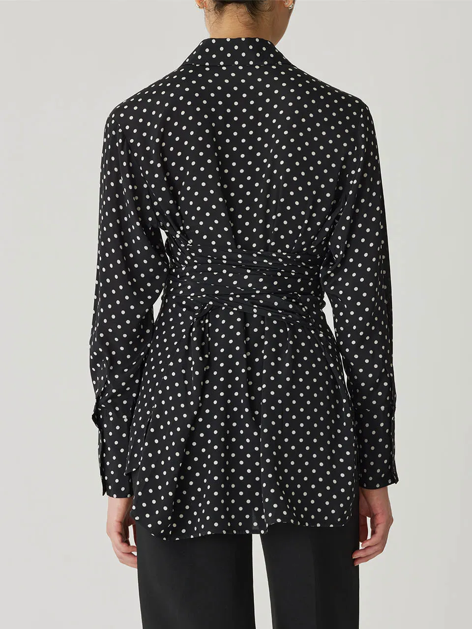 Polka Dot Silky Wrap Shirt sold by Rebecca Taylor product image thumbnail 4